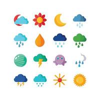 Weather Icon Set Collection for Websites and Mobile Applications vector