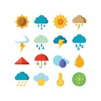 Weather Icon Set Collection for Websites and Mobile Applications vector