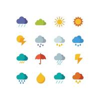 Weather Icon Set Collection for Websites and Mobile Applications vector