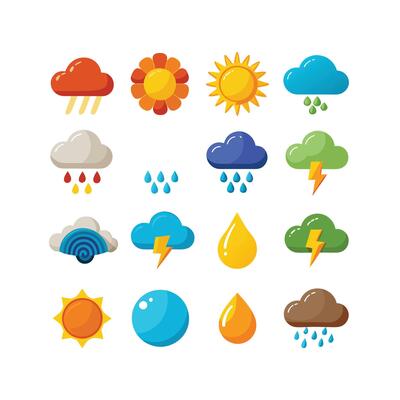 Weather Icon Set Collection for Websites and Mobile Applications