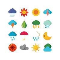 Weather Icon Set Collection for Websites and Mobile Applications vector