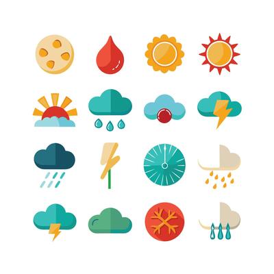 Weather Icon Set Collection for Websites and Mobile Applications