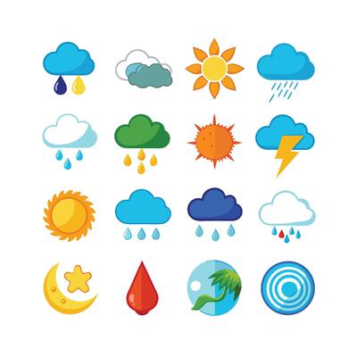 Weather Icon Set Collection for Websites and Mobile Applications
