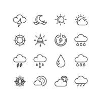 Weather Icon Set Collection for Websites and Mobile Applications vector