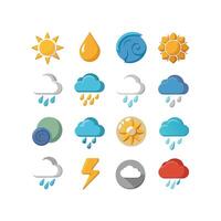 Weather Icon Set Collection for Websites and Mobile Applications vector