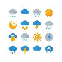 Weather Icon Set Collection for Websites and Mobile Applications vector