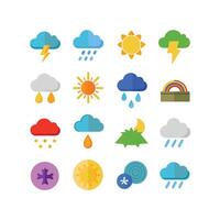 Weather Icon Set Collection for Websites and Mobile Applications vector