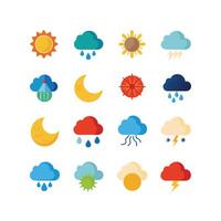Weather Icon Set Collection for Websites and Mobile Applications vector
