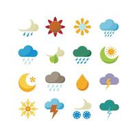 Weather Icon Set Collection for Websites and Mobile Applications vector