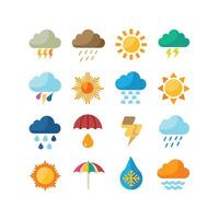Weather Icon Set Collection for Websites and Mobile Applications vector