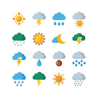 Weather Icon Set Collection for Websites and Mobile Applications