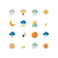 Weather Icon Set Collection for Websites and Mobile Applications vector