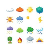 Weather Icon Set Collection for Websites and Mobile Applications vector