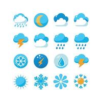Weather Icon Set Collection for Websites and Mobile Applications vector