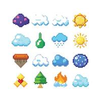 Weather Icon Set Collection for Websites and Mobile Applications vector