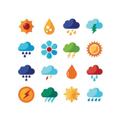 Weather Icon Set Collection for Websites and Mobile Applications
