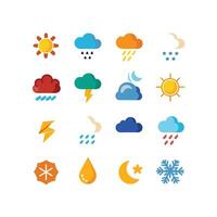 Weather Icon Set Collection for Websites and Mobile Applications vector