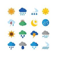 Weather Icon Set Collection for Websites and Mobile Applications vector