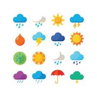Weather Icon Set Collection for Websites and Mobile Applications vector
