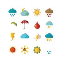 Weather Icon Set Collection for Websites and Mobile Applications vector