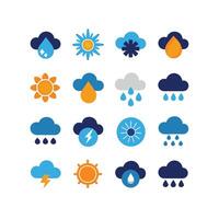 Weather Icon Set Collection for Websites and Mobile Applications vector