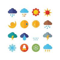 Weather Icon Set Collection for Websites and Mobile Applications vector