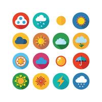 Weather Icon Set Collection for Websites and Mobile Applications vector