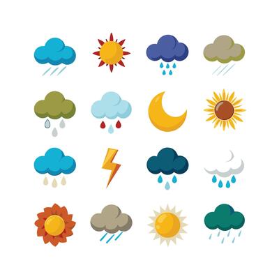 Weather Icon Set Collection for Websites and Mobile Applications