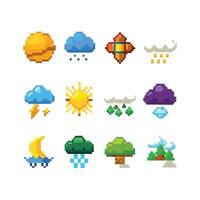 Weather Icon Set Collection for Websites and Mobile Applications vector