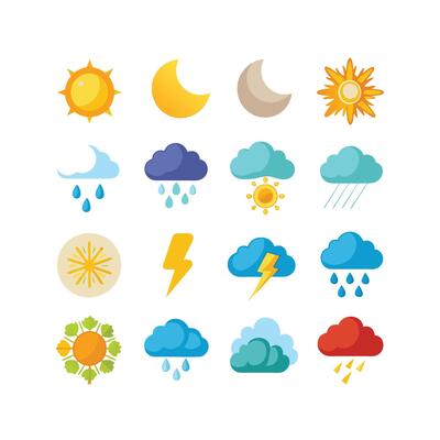 Weather Icon Set Collection for Websites and Mobile Applications
