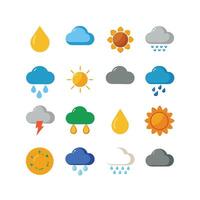 Weather Icon Set Collection for Websites and Mobile Applications vector