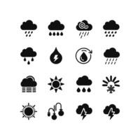 Weather Icon Set Collection for Websites and Mobile Applications vector