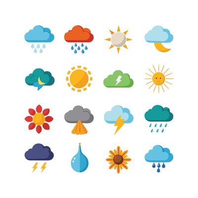Weather Icon Set Collection for Websites and Mobile Applications