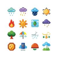 Weather Icon Set Collection for Websites and Mobile Applications vector