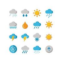 Weather Icon Set Collection for Websites and Mobile Applications vector