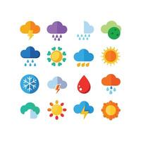 Weather Icon Set Collection for Websites and Mobile Applications vector