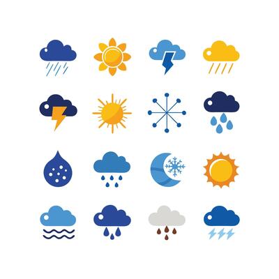 Weather Icon Set Collection for Websites and Mobile Applications