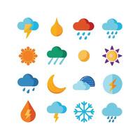 Weather Icon Set Collection for Websites and Mobile Applications vector