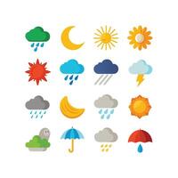 Weather Icon Set Collection for Websites and Mobile Applications vector