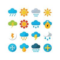 Weather Icon Set Collection for Websites and Mobile Applications vector