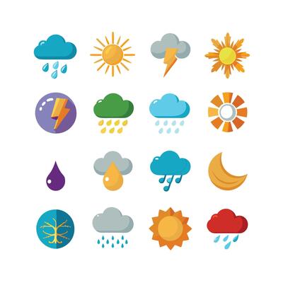 Weather Icon Set Collection for Websites and Mobile Applications