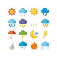 Weather Icon Set Collection for Websites and Mobile Applications vector