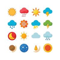 Weather Icon Set Collection for Websites and Mobile Applications vector