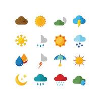 Weather Icon Set Collection for Websites and Mobile Applications vector