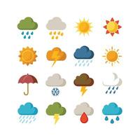 Weather Icon Set Collection for Websites and Mobile Applications vector