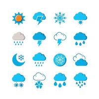 Weather Icon Set Collection for Websites and Mobile Applications vector