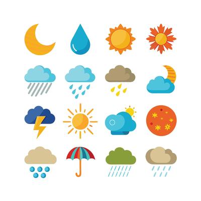 Weather Icon Set Collection for Websites and Mobile Applications