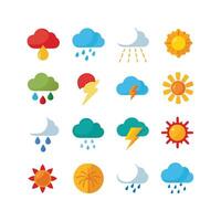Weather Icon Set Collection for Websites and Mobile Applications vector