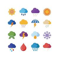 Weather Icon Set Collection for Websites and Mobile Applications vector
