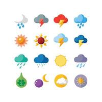 Weather Icon Set Collection for Websites and Mobile Applications vector